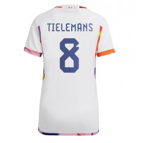 Belgia Youri Tielemans #8 Koszulka Wyjazdowych Kobiety MŚ 2022 Krótki Rękaw